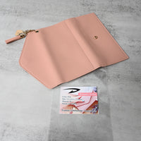 图标 Pink Purse for Women Trendy Lightweight Compact Wallet for Daily Use