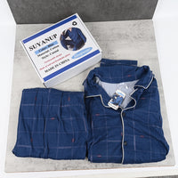 SUYANUP Men's Cotton Sleepwear Pajama Set Soft Breathable Lounge Sleep Pants and Shirt