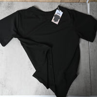 MRING Women's Classic Black T-Shirt Soft Breathable Essential Tee for Everyday Wear