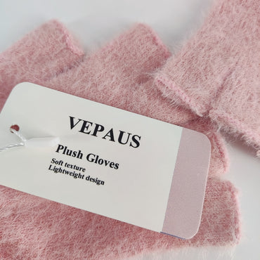 VEPAUS Cozy and Stylish Plush Gloves - Ultimate Warmth and Comfort for Cold Weather Adventures