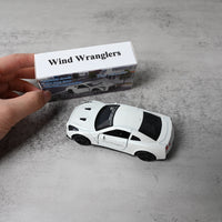 Wind Wranglers 1:42 Scale GTR Alloy Car Model White Pull-Back Toy Vehicle with Realistic Detailing for Kids & Collectors