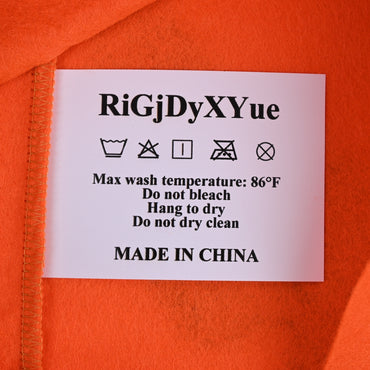 RiGjDyXYue Premium Deluxe Orange Halloween Costumes Spooky Festival Dress Series