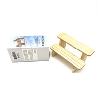 GEINCHEE Display racks Natural Wood Two Tier Versatile Tool Free Modular Snap Fit Countertop Display Racks