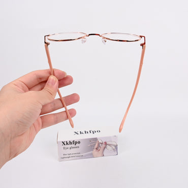 Xkhfpo Student Blue Light Blocking Glasses Korean Style Anti-Blue Light Optical Eye Glasses