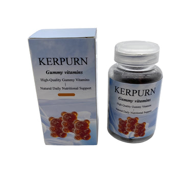 KERPURN Gummy vitamins-Delicious Fruit Flavor Daily Nutrition Supplement for Adults & Kids
