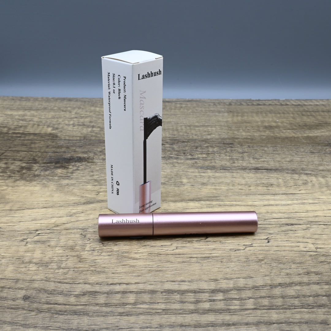 Lashhush Professional Lengthening & Curling Mascara - Waterproof Volume-Boosting Eye Mascara with Precision Brush for Dramatic Lashes