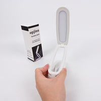opjinu Foldable LED Desk Reading Lights with 3 Color Temperatures Rechargeable Eye-Caring Lamp for Study and Office Use