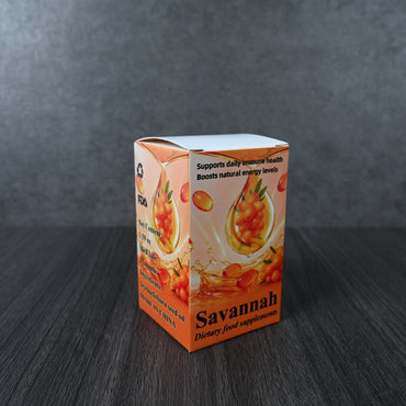 Savannah Dietary Food Supplement – 1.59 oz Bottle, Sea Buckthorn Oil Capsules