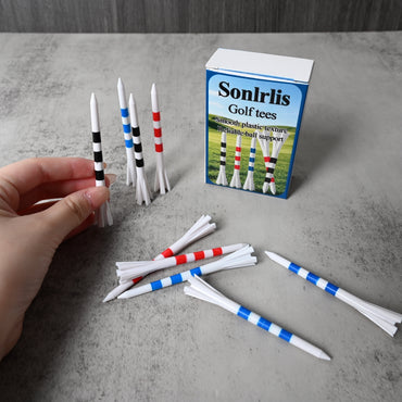 Sonlrlis Golf Tees Plastic Premium Durable Consistent Performance Uniform Height
