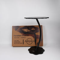 ARDARA HOME Modern Furniture of Metal Round Side End Table Premium Iron Construction Minimalist Design