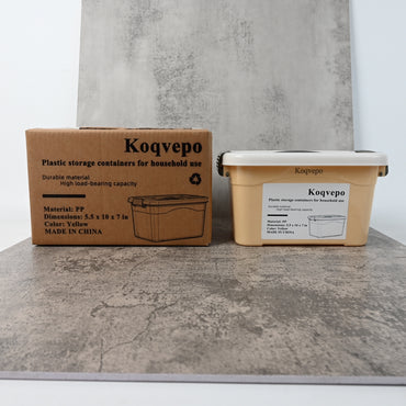 Koqvepo Plastic Storage Containers for Household Use Airtight Stackable for Kitchen Pantry