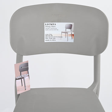 LUCKIIA Dining Chairs - Thickened Modern Kitchen Chairs with Backrest for Home & Commercial Use