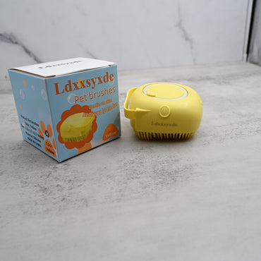 Ldxxsyxde Premium Silicone Pet Grooming Brush - Handheld Bathing & Massage Pet Brushes for Dogs and Cats