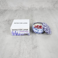 NOTES FOR LATER Violet King Scented Soy Candle with Dried Petals Aromatherapy Candle for Home, Gifting & Air Purification