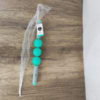 Green Muscle Roller Massage Stick for Targeted Muscle Relief - Body-Building Apparatus for Adults