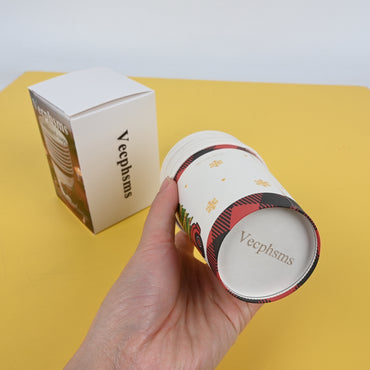 Vecphsms Eco-Friendly Disposable Paper Cups Biodegradable Cardboard Cups for Hot & Cold Drinks
