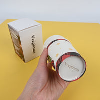 Vecphsms Eco-Friendly Disposable Paper Cups Biodegradable Cardboard Cups for Hot & Cold Drinks