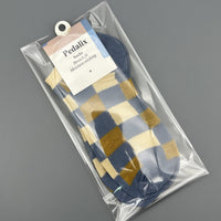 Pedalix Men's Classic Blue Plaid Blue Checkered Socks