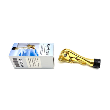 Orchron Door stops of metal Gold Metal Kickdown Door Holder With Rubber Foot And Screws Drilling Mount Door Stops