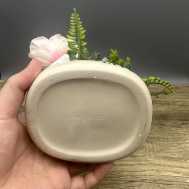 Kryxyn Artificial Flower Arrangements in Containers - Artificial Peony & Hydrangea Silk Flower Arrangement in Ceramic Pot