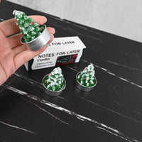 NOTES FOR LATER Christmas Tree Candles Festive Holiday Decorative Candles Green Scented Candles for Christmas Decor & Gift