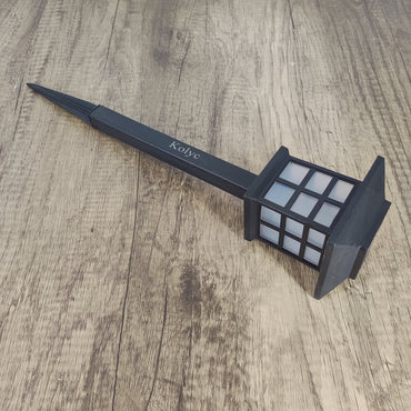 Kolyc Solar Garden Light - Stylish Black Finish with Soothing Blue LED Light