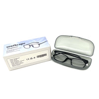southcape Eyeglasses Black Resin Lens Memory Plastic Frame Fashion Lightweight Classic Stylish All Match Men Women Daily Wear Eyeglasses