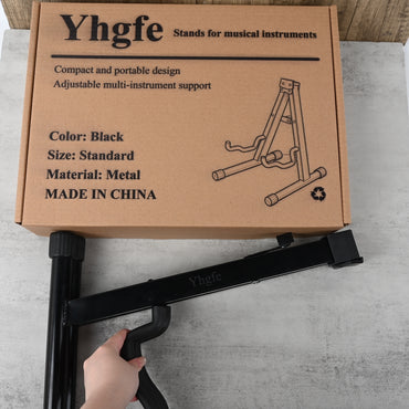 Yhgfe Black Stands for Musical Instruments Guitar Stand for Bass Electric Acoustic Guitars