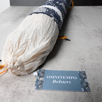 OMNITEMPO Comfort Support Bed Bolster Pillow for Side Sleepers Back Pain Relief Breathable Soft Cover