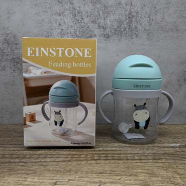 EINSTONE Feeding Bottles Cartoon Baby Bottle Green Adorable Durable Leak Proof Easy Clean for Little Ones