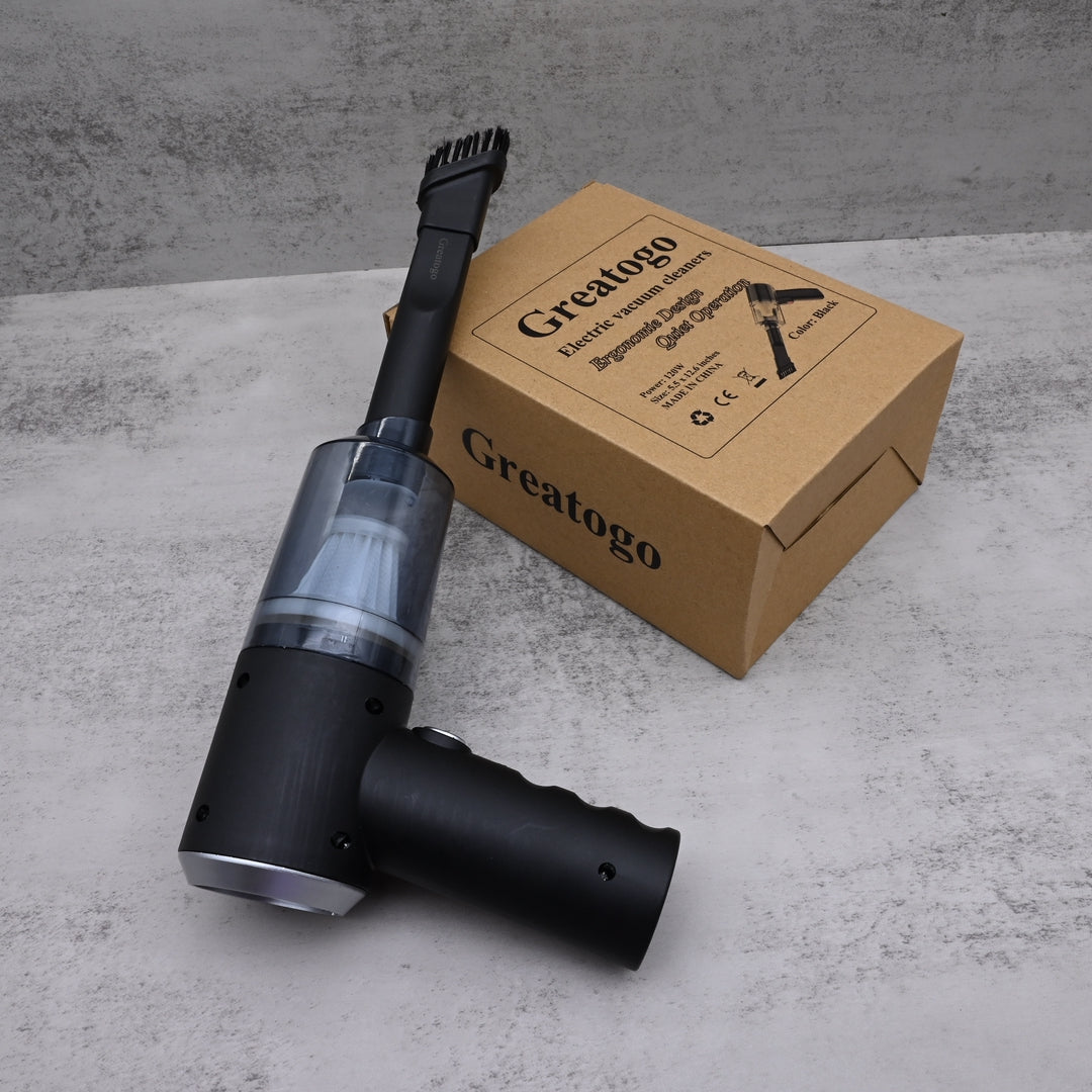 Greatogo Portable Electric Vacuum Cleaners - 25000PA Powerful Handheld Cordless Vacuum with Quick Charge