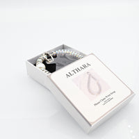 ALTHARA Phone Chain Wrist Strap - Elegant White Pearl Diamond Bracelet Decorative Charms