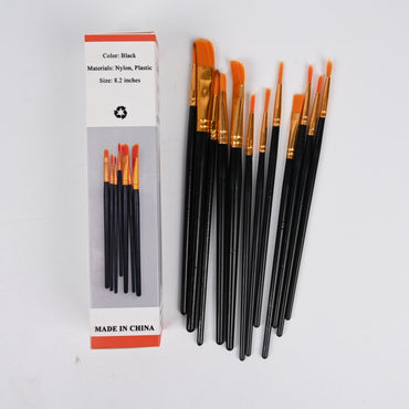 changjinglu Professional Black Oil Painting Paintbrushes Premium Artist Paintbrushes Set for Oil Colors