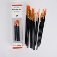 changjinglu Professional Black Oil Painting Paintbrushes Premium Artist Paintbrushes Set for Oil Colors