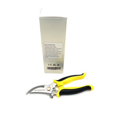 YEOXEAH Pruning shears Plastic Handle Metal Blade Rust Resistant Stainless Steel Sharp Hardened Edge Retention Pruning Shears