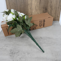 nbxiuv Lifelike Silk Artificial Flowers Bouquet No Maintenance Decorative Artificial Flowers for Home