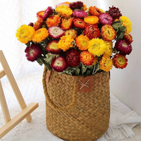 ChuTian Real Dried Flowers - 60 Pcs Straw Chrysanthemums Everlasting Bouquet | Ideal for Home Decor, Floral Art, Photography Props & Gift Giving