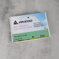 AZ ANZOO Classic White Cotton T‑Shirt – Short‑Sleeve Crewneck Tee Soft & Breathable Everyday Wear
