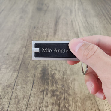 Mio Angle Stylish & Durable Creative Square Key chains - Elegant Black Design for Key Organization