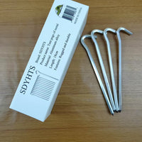 SDYHTS Tent pegs of metal outdoor thicker and longer stainless steel pegs canopy pegs fixer tent camping steel pegs beach camping wind rope
