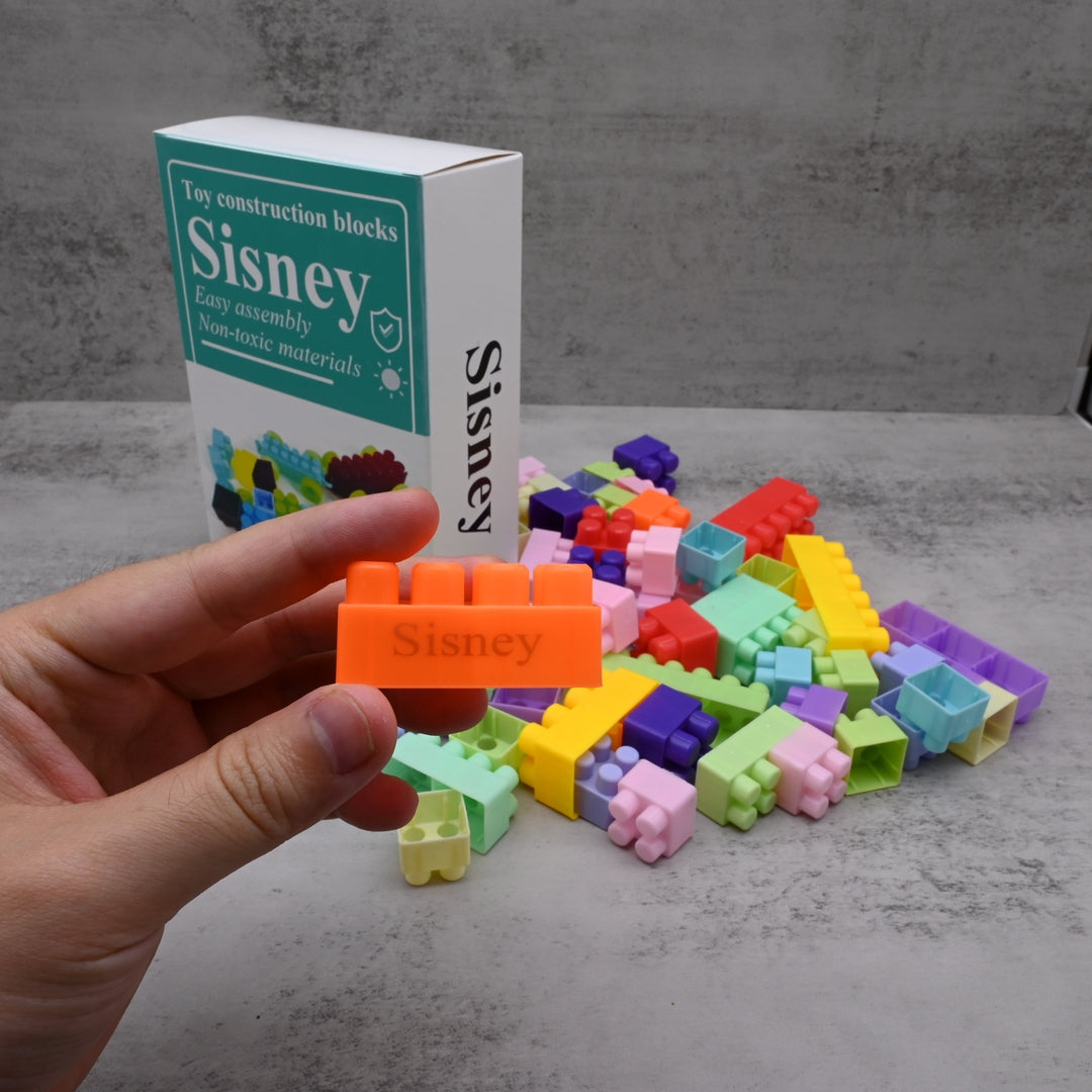 Sisney Educational Toy Construction Blocks Interactive Building Bricks STEM Learning Interlocking Plastic Blocks Set Creative Development Construction Toys