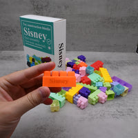 Sisney Educational Toy Construction Blocks Interactive Building Bricks STEM Learning Interlocking Plastic Blocks Set Creative Development Construction Toys