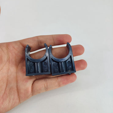 PACOSER Durable PVC Cable or Pipe Clips – 1 Inch Black Clips for Organized Setup