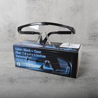 H helmelkin Protective Glasses Safety Goggles Protective Eyewear Impact Resistant Clear Lens Lightweight