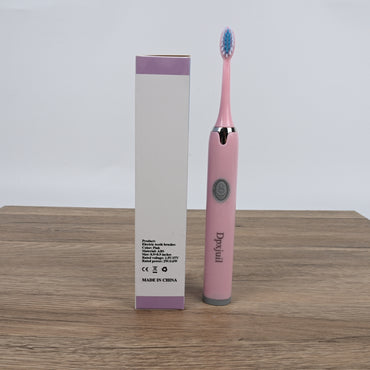Dpxjuil Pink Waterproof Sonic Electric Toothbrushes Advanced Cleaning Electric Toothbrushes with Multiple Modes