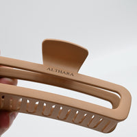 ALTHARA Elegant Light Brown Rectangle Hair Clip Durable & Stylish for Versatile Use