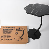 Win Balance Metal Side Table Cream Themed Minimalist End Table for Living Room Bedroom