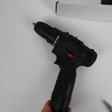 VEEOUR Black 198tV Handheld Electric Drill Dual-Speed Power Drill with Impact Function