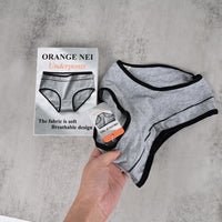 ORANGE NEI Women's Grey Cotton Underwear Soft Breathable Briefs for Everyday Comfort
