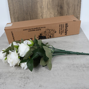 nbxiuv Lifelike Silk Artificial Flowers Bouquet No Maintenance Decorative Artificial Flowers for Home